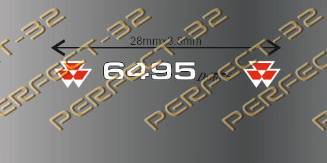 MF 6495 WINDOW sticker – Perfect 32 Models